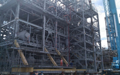 New Erection of Pyrolysis Oil Open Structure at Pulau Bukom