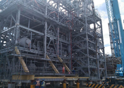 New Erection of Pyrolysis Oil Open Structure at Pulau Bukom